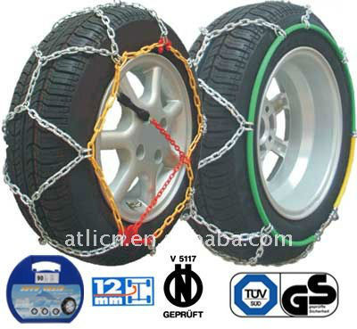 Hot sale KN12mm for Passenger car TUV/GS V5117 certificate anti-skid chain,tire chain,snow chains