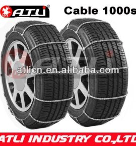 Hot sale and good quality Cable 1000S Type Snow chains for Passenger car, anti-skid chain,tire chain