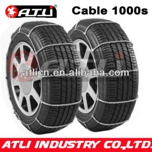 Hot sale and good quality Cable 1000S Type Snow chains for Passenger car, anti-skid chain,tire chain