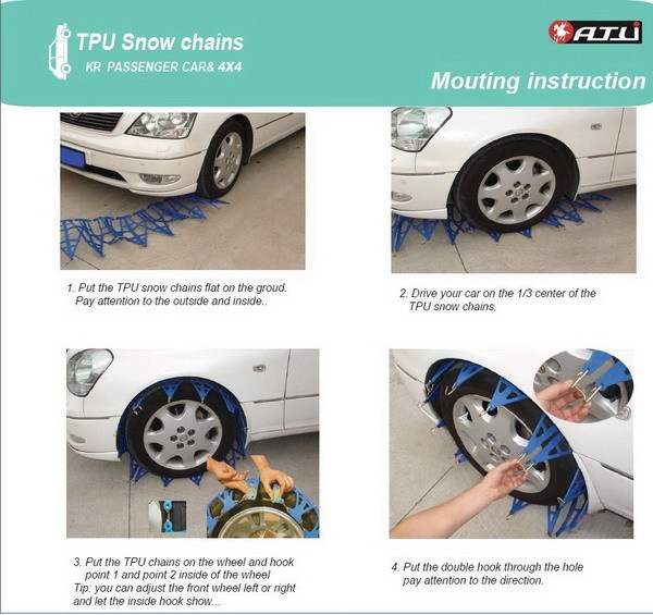Safety new style sample is available car snow chain