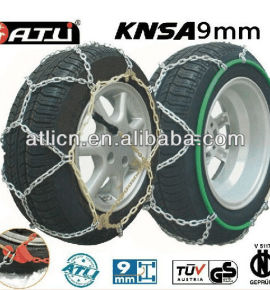 Best selling kns 9mm snow chains/tire chains for passenger car