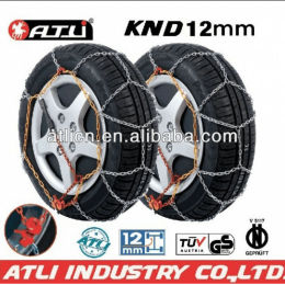 Quick mounting Diamond Type KND12mm snow chain for passenger car,tire chain,anti-skip chain