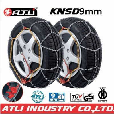 low price high quality best sale KNSD 9mm Snow chains for Passenger car,anti-skid chain,tire chains