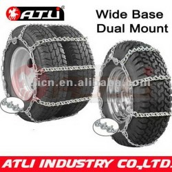 Adjustable new style dual mount wide base truck tire chains