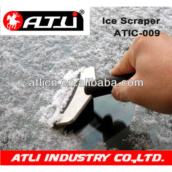 Practical and good quality hand held plastic ice scraper ATIC-009, ice scraper with gloves