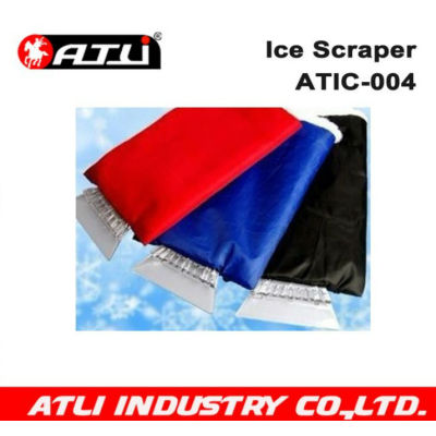 Practical and good quality hand held plastic ice scraper ATIC-004, ice scraper with gloves