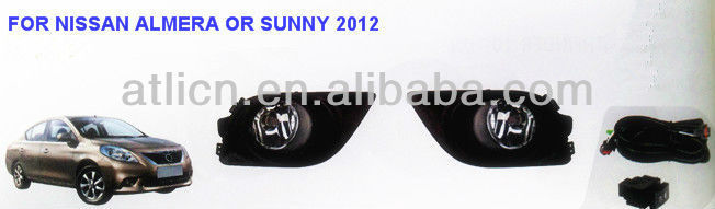 the newest fog lamp\light FOR NISSAN ALMERA OR SUNNY 2012