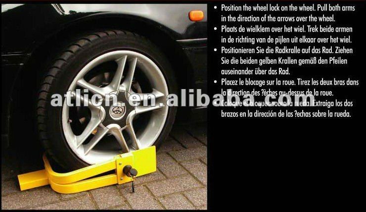 anti-theft wheel car lock tire lock tyre lock Y type
