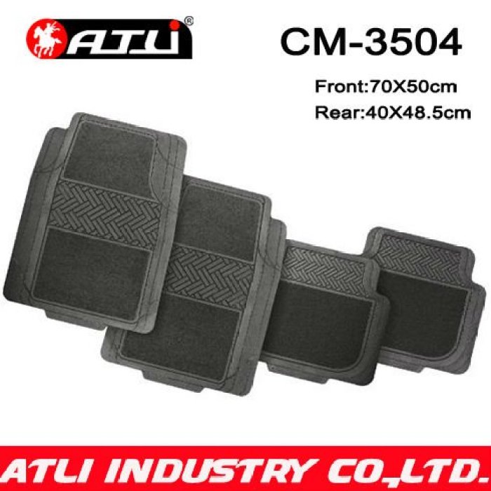ATCM-3504 Automotive Floor Mats Heavy Duty Rubber Universal Fit Full Set rubber car mat