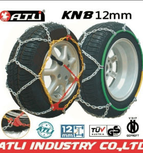 KN12mm / KNS9mm Anti Skid Snow Chains for car,TUV/GS V5117 certificate