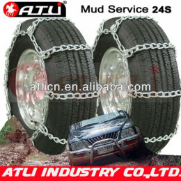 24'S Cable chain Twist Link single mud service, snow chains,anti skid chains, tire chains