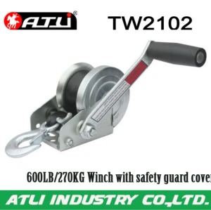 High quality hot-sale 600LB/270KG Winch with safety guard cover TW2102,hand winch
