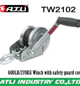 High quality hot-sale 600LB/270KG Winch with safety guard cover TW2102,hand winch