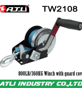 High quality hot-sale 800LB/360KG Winch with guard cover TW2108,hand winch