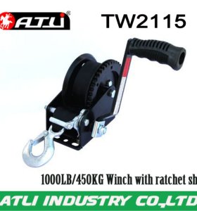 High quality hot-sale 1000LB/450KG Winch with ratchet shift TW2115,hand winch
