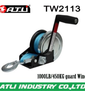 High quality hot-sale 1000LB/450KG guard Winch TW2113,hand winch