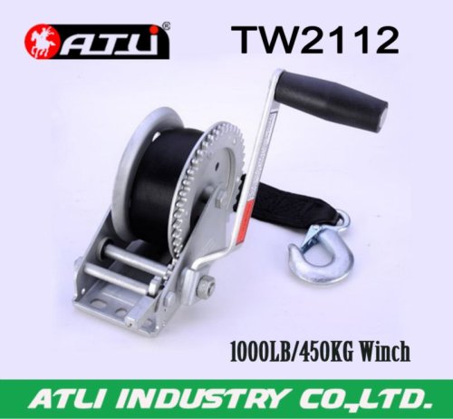 High quality hot-sale 1000LB/450KG Trailer Winch TW2112,hand winch