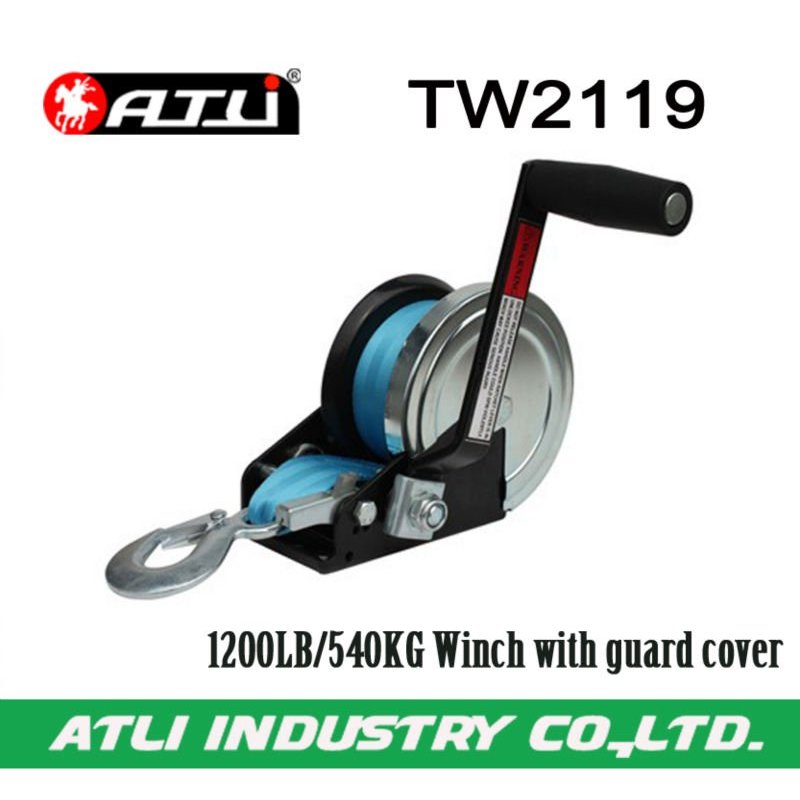 High quality hot-sale 1200LB/540KG Winch with guard cover TW2119,hand winch