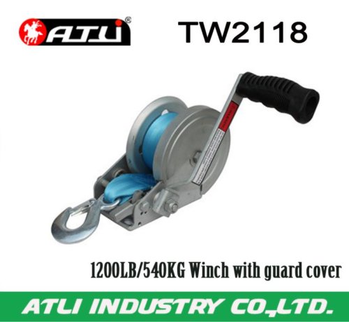 High quality hot-sale 1200LB/540KG Winch with guard cover TW2118,hand winch