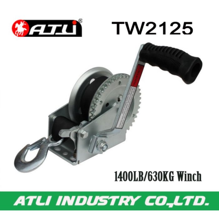 High quality hot-sale 1400LB/630KG Trailer Winch TW2125,hand winch