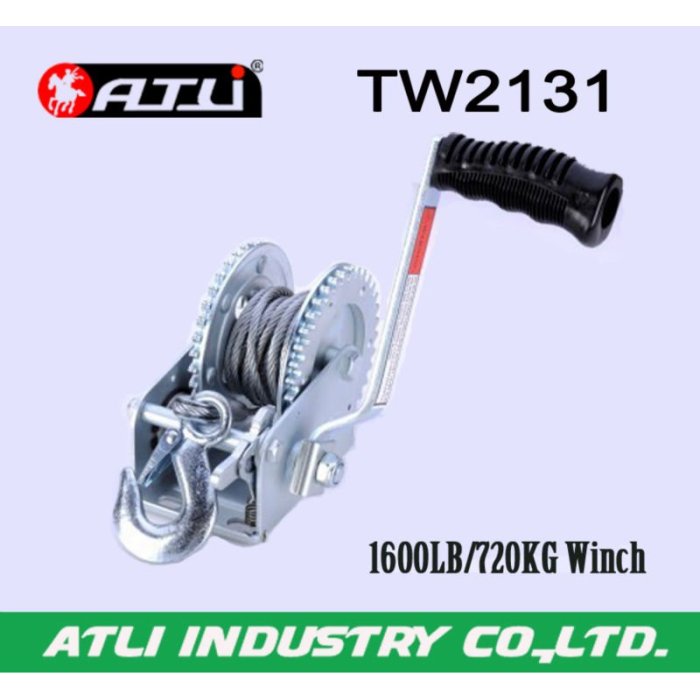 High quality hot-sale 1600LB/720KG Trailer Winch TW2131,hand winch