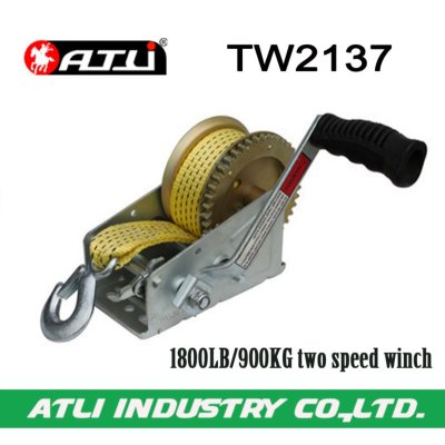 High quality hot-sale 1800LB/900KG two speed winch TW2137,hand winch