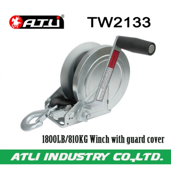 High quality hot-sale 1800LB/810KG trailer winch TW2133,hand winch