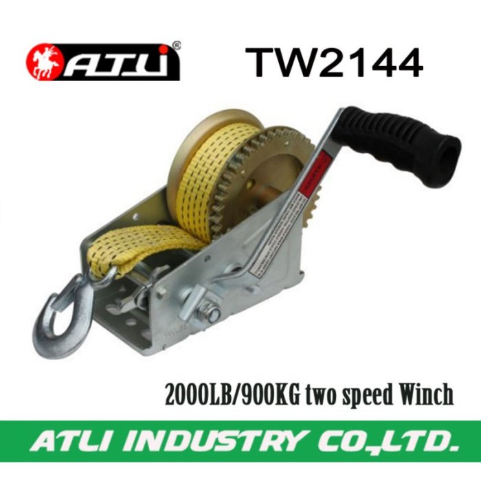 High quality hot-sale 2000LB/900KG two speed Winch TW2144,hand winch