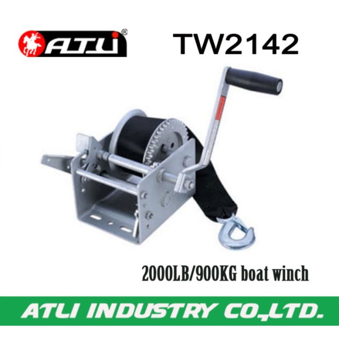 High quality hot-sale 2000LB/900KG boat winch TW2142,hand winch