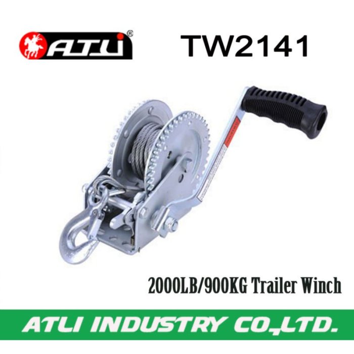 High quality hot-sale 2000LB/900KG Trailer Winch TW2141,hand winch