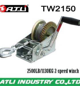 High quality hot-sale 2500LB/1130KG 2-speed winch TW2150,hand winch small