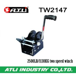 High quality hot-sale 2500LB/1130KG two speed winch TW2147,hand winch small