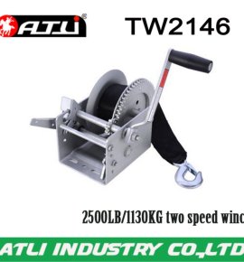 High quality hot-sale 2500LB/1130KG two speed winch TW2146,hand winch small