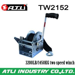 High quality hot-sale 3200LB/1450KG two speed winch TW2152,hand winch small