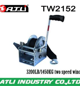 High quality hot-sale 3200LB/1450KG two speed winch TW2152,hand winch small