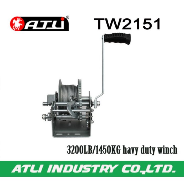 High quality hot-sale 3200LB/1450KG trailer winch TW2151,hand winch small
