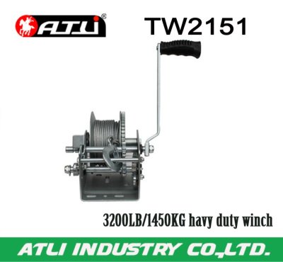High quality hot-sale 3200LB/1450KG trailer winch TW2151,hand winch small