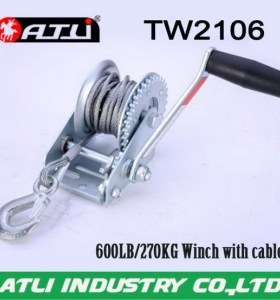 High quality hot-sale 600lb trailer winch TW2106,hand winch small