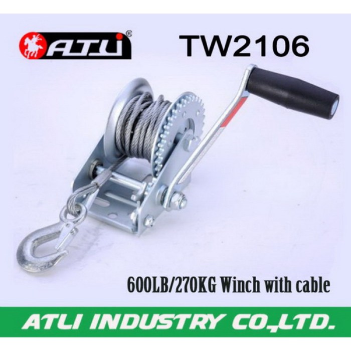 High quality hot-sale 600lb trailer winch TW2106,hand winch small