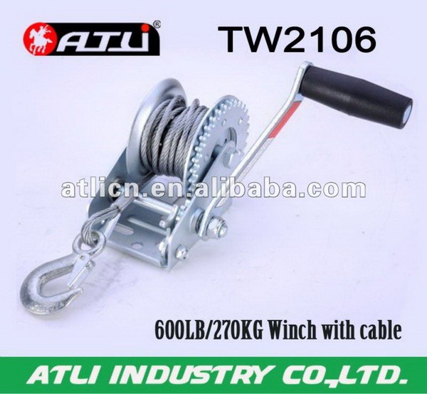 hand cable winch trailer winch 600lb for auto