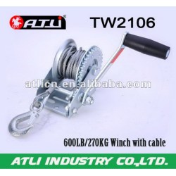 Multifunctional low price manual brake winch