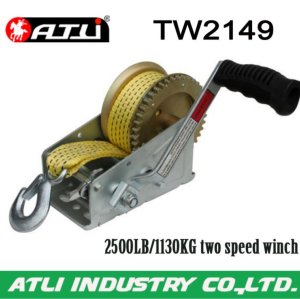 High quality hot-sale 2500LB/1130KG two speed winch TW2149,hand winch for sale