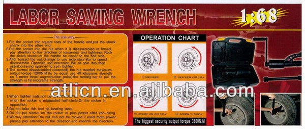 Hot selling high power combination wrench knife set