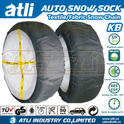 AtliChain KB textile snow chains car snow sock autosock for winter Ice road