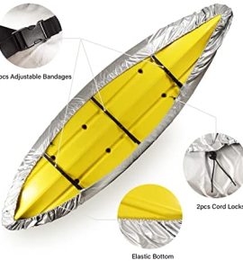 Factory Direct Sale OEM Smooth Surface Boat Cover UV Protection Durable Outdoor Storage Kayak Cover