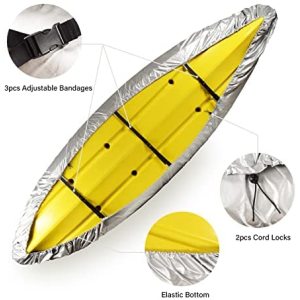 Factory Direct Sale OEM Smooth Surface Boat Cover UV Protection Durable Outdoor Storage Kayak Cover