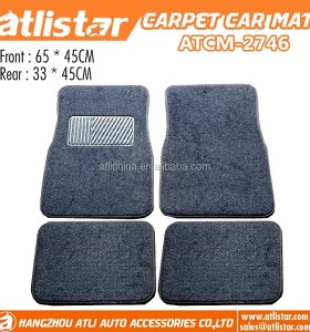 high quality anti-slip black carpet car foot mats for special cars