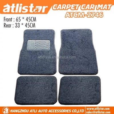 high quality anti-slip black carpet car foot mats for special cars