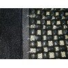 ATSC-5050 Black Velvet And Wooden Beaded Car Seat Cover Comfort Massage Cool Auto Seat Cushion