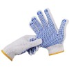 Atli Knitted PVC Cotton Cut Resistant Cotton Glove with Rubber Dimples